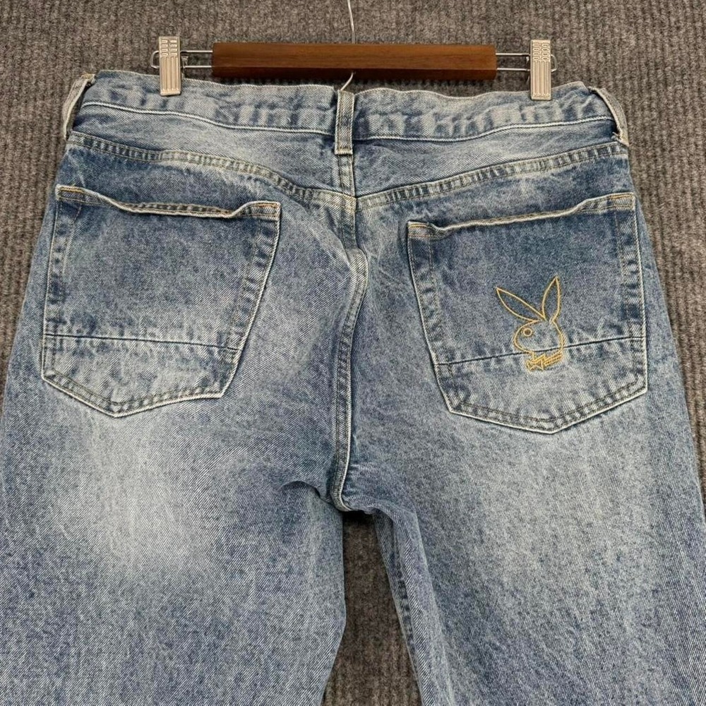 Playboy‎ x PacSun embroidered bunny logo slim jeans men's 34x32 y2k